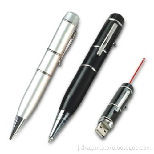 Laser Pen USB Flash Drive with Up to 32GB Capacity, Logo Imprint Services Provided, CE/FCC Mark